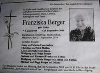 Frau Franziska Berger
